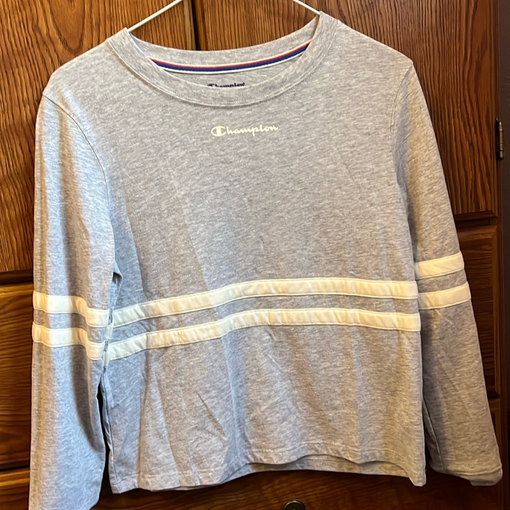 Heather gray champion long sleeve